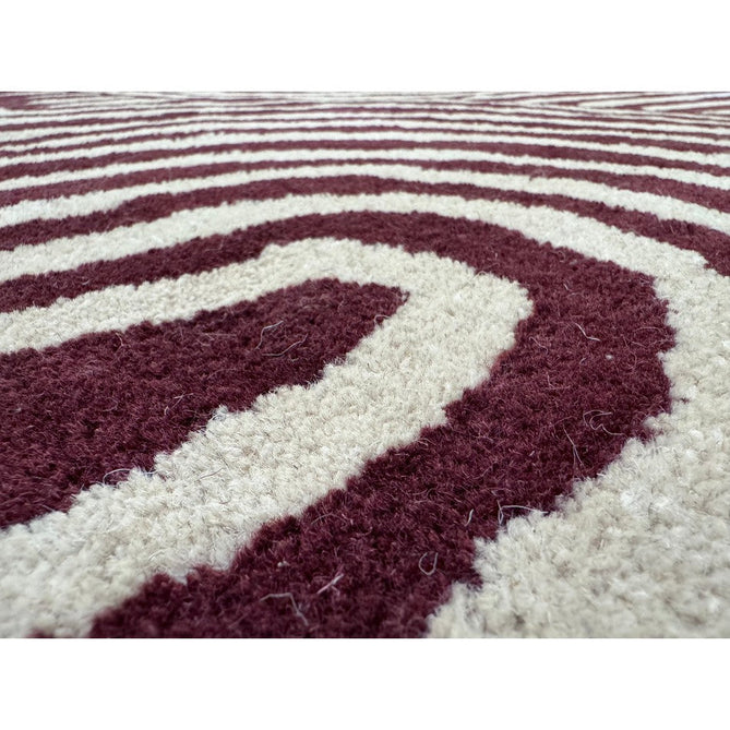 Reef RF29 Curve Modern Geometric Hand-Woven Wool Plum/Cream Rug-Asiatic Carpets-Rug Love - The Most Loved Rug Store