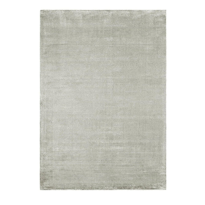 Reko Modern Plain Textured Ribbed Lines Viscose/Cotton Shimmer Flatweave French Grey Rug-Asiatic Carpets-Rug Love - The Most Loved Rug Store