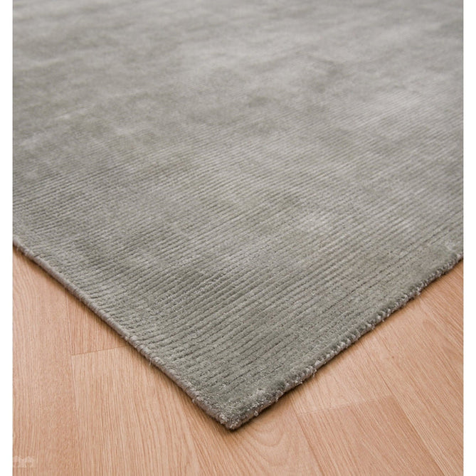 Reko Modern Plain Textured Ribbed Lines Viscose/Cotton Shimmer Flatweave French Grey Rug-Asiatic Carpets-Rug Love - The Most Loved Rug Store