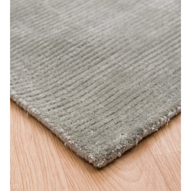 Reko Modern Plain Textured Ribbed Lines Viscose/Cotton Shimmer Flatweave French Grey Rug-Asiatic Carpets-Rug Love - The Most Loved Rug Store