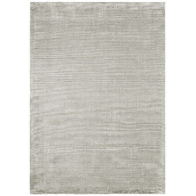 Reko Modern Plain Textured Ribbed Lines Viscose/Cotton Shimmer Flatweave French Grey Rug-Asiatic Carpets-Rug Love - The Most Loved Rug Store