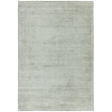 Reko Modern Plain Textured Ribbed Lines Viscose/Cotton Shimmer Flatweave French Grey Rug