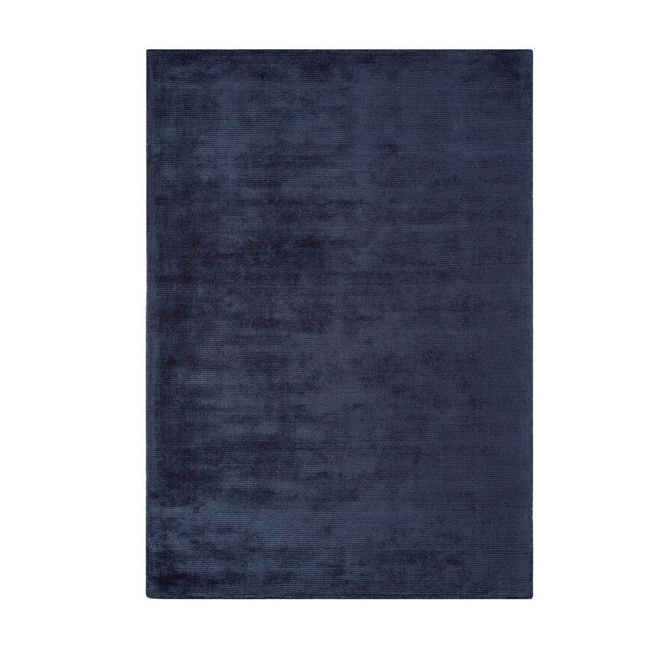 Plain Ribbed Rectangle Rug On Sale Reko Modern Plain Textured Ribbed Lines Viscose/Cotton Shimmer ...