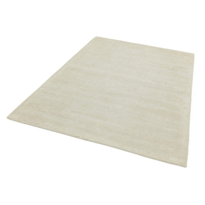 Reko Modern Plain Textured Ribbed Lines Viscose/Cotton Shimmer Flatweave Putty Rug-Asiatic Carpets-Rug Love - The Most Loved Rug Store
