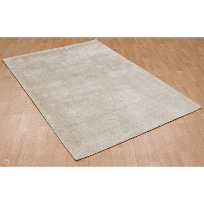 Reko Modern Plain Textured Ribbed Lines Viscose/Cotton Shimmer Flatweave Putty Rug-Asiatic Carpets-Rug Love - The Most Loved Rug Store