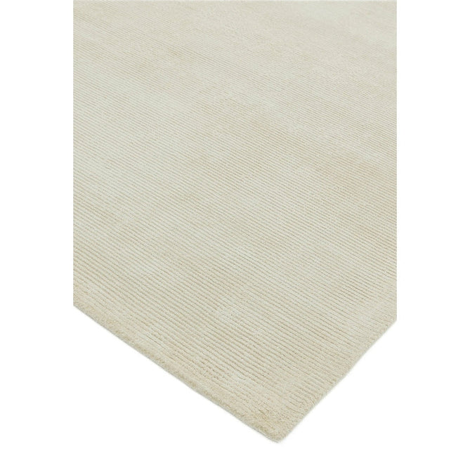 Reko Modern Plain Textured Ribbed Lines Viscose/Cotton Shimmer Flatweave Putty Rug-Asiatic Carpets-Rug Love - The Most Loved Rug Store