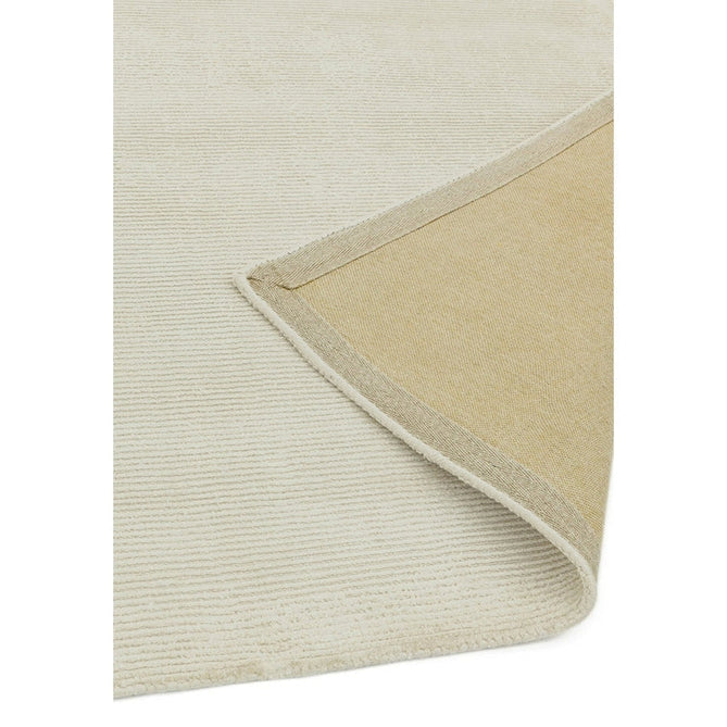 Reko Modern Plain Textured Ribbed Lines Viscose/Cotton Shimmer Flatweave Putty Rug-Asiatic Carpets-Rug Love - The Most Loved Rug Store