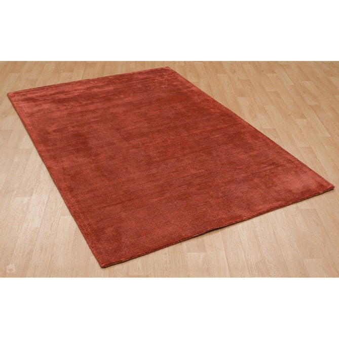 Reko Modern Plain Textured Ribbed Lines Viscose/Cotton Shimmer Flatweave Red Rug-Asiatic Carpets-Rug Love - The Most Loved Rug Store