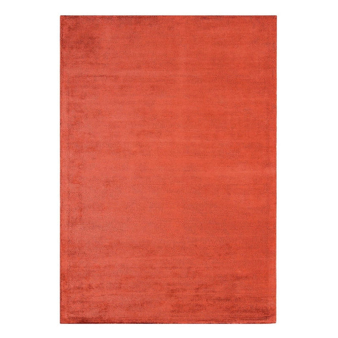 Reko Modern Plain Textured Ribbed Lines Viscose/Cotton Shimmer Flatweave Red Rug-Asiatic Carpets-Rug Love - The Most Loved Rug Store