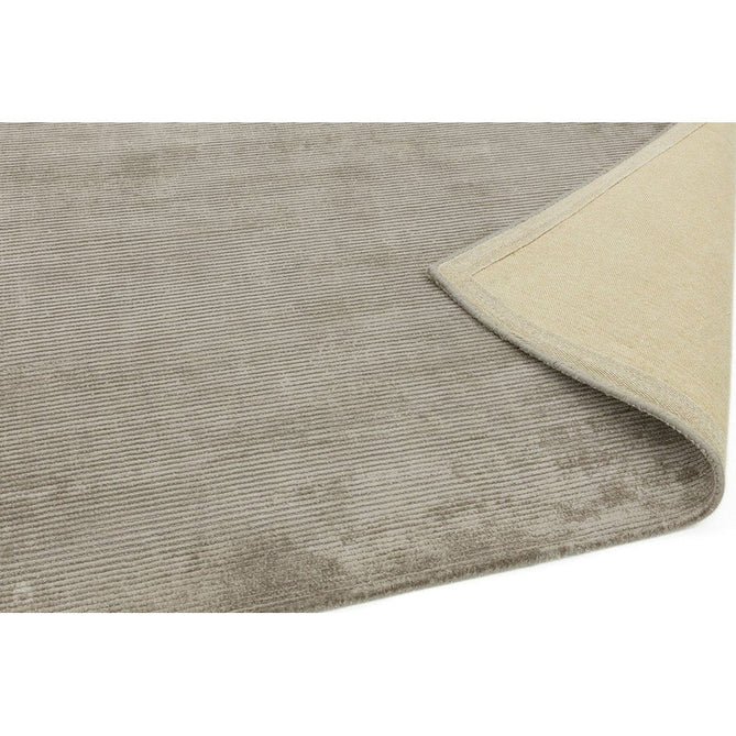 Reko Modern Plain Textured Ribbed Lines Viscose/Cotton Shimmer Flatweave Smoke Rug-Asiatic Carpets-Rug Love - The Most Loved Rug Store