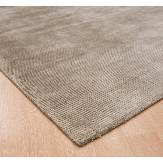 Reko Modern Plain Textured Ribbed Lines Viscose/Cotton Shimmer Flatweave Smoke Rug-Asiatic Carpets-Rug Love - The Most Loved Rug Store