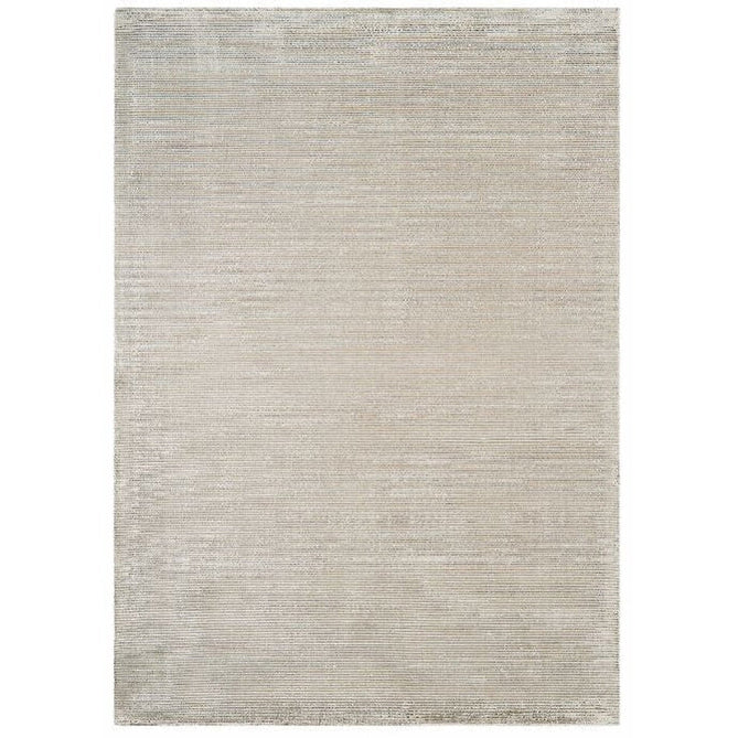 Reko Modern Plain Textured Ribbed Lines Viscose/Cotton Shimmer Flatweave Smoke Rug-Asiatic Carpets-Rug Love - The Most Loved Rug Store