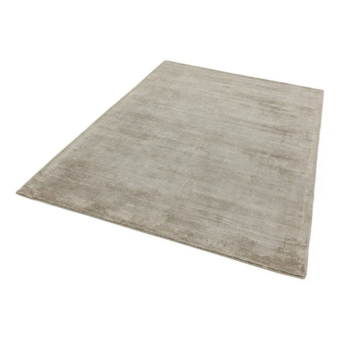 Reko Modern Plain Textured Ribbed Lines Viscose/Cotton Shimmer Flatweave Smoke Rug-Asiatic Carpets-Rug Love - The Most Loved Rug Store