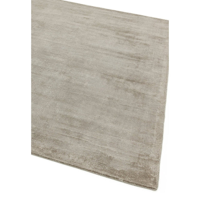 Reko Modern Plain Textured Ribbed Lines Viscose/Cotton Shimmer Flatweave Smoke Rug-Asiatic Carpets-Rug Love - The Most Loved Rug Store