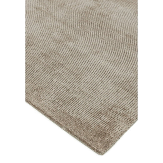 Reko Modern Plain Textured Ribbed Lines Viscose/Cotton Shimmer Flatweave Smoke Rug-Asiatic Carpets-Rug Love - The Most Loved Rug Store