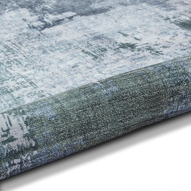 Rio G5536 Modern Abstract Distressed Lightweight Printed Polyester Flatweave Grey/Green Rug-Think Rugs-Rug Love - The Most Loved Rug Store