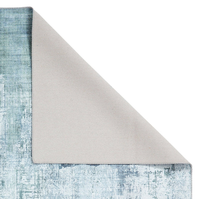 Rio G5536 Modern Abstract Distressed Lightweight Printed Polyester Flatweave Grey/Green Rug-Think Rugs-Rug Love - The Most Loved Rug Store