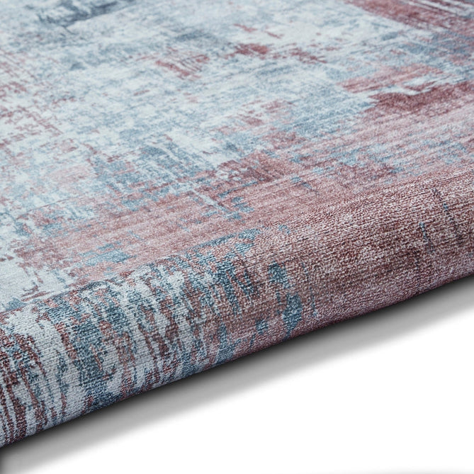 Rio G5536 Modern Abstract Distressed Lightweight Printed Polyester Flatweave Grey/Rose Rug-Think Rugs-Rug Love - The Most Loved Rug Store