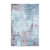 Rio G5536 Modern Abstract Distressed Printed Polyester Flatweave Grey/Rose Rug
