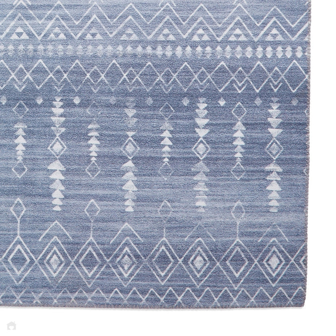 Rio K5308 Modern Abstract Distressed Lightweight Printed Polyester Flatweave Grey Rug-Think Rugs-Rug Love - The Most Loved Rug Store