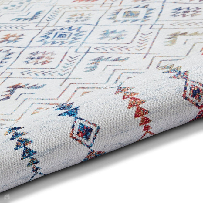 Rio K5308 Modern Abstract Distressed Lightweight Printed Polyester Flatweave Multicolour Rug-Think Rugs-Rug Love - The Most Loved Rug Store