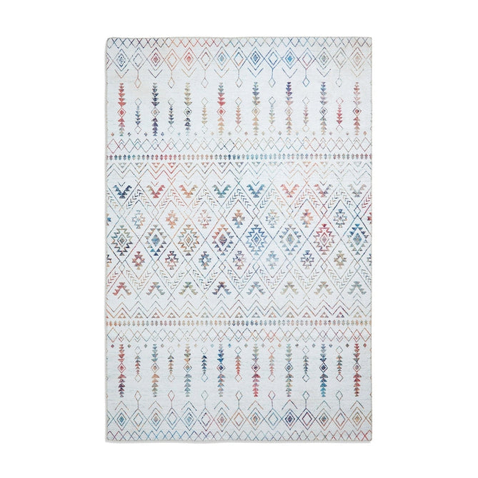 Rio K5308 Modern Abstract Distressed Lightweight Printed Polyester Flatweave Multicolour Rug-Think Rugs-Rug Love - The Most Loved Rug Store