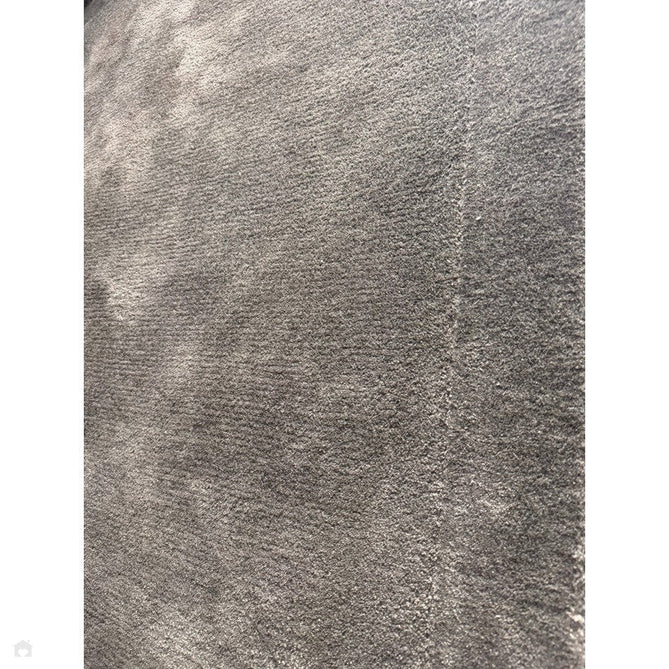 Rise Modern Plain Hi-Low Border Tonal Shimmer Hand-Carved High-Density Heavyweight Wool & Viscose Blend Charcoal Grey Rug-Asiatic Carpets-Rug Love - The Most Loved Rug Store