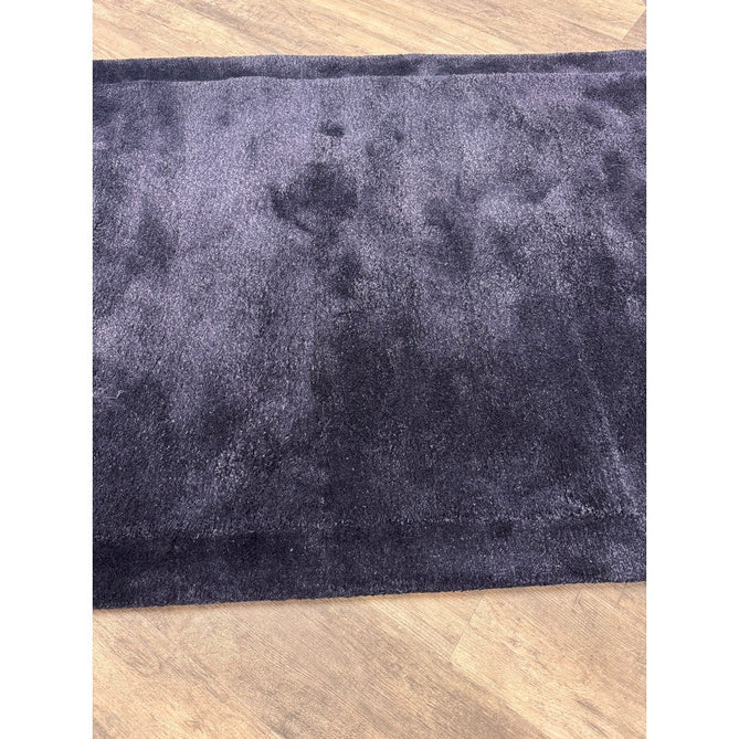 Rise Modern Plain Hi-Low Border Tonal Shimmer Hand-Carved High-Density Heavyweight Wool & Viscose Blend Navy Rug-Asiatic Carpets-Rug Love - The Most Loved Rug Store