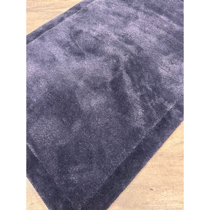 Rise Modern Plain Hi-Low Border Tonal Shimmer Hand-Carved High-Density Heavyweight Wool & Viscose Blend Navy Rug-Asiatic Carpets-Rug Love - The Most Loved Rug Store