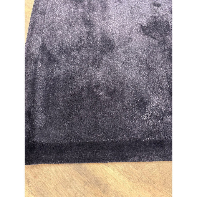 Rise Modern Plain Hi-Low Border Tonal Shimmer Hand-Carved High-Density Heavyweight Wool & Viscose Blend Navy Rug-Asiatic Carpets-Rug Love - The Most Loved Rug Store