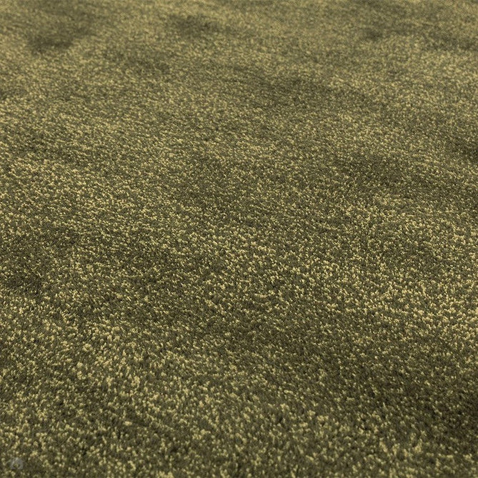 Rise Modern Plain Hi-Low Border Tonal Shimmer Hand-Carved High-Density Heavyweight Wool & Viscose Blend Olive Rug-Asiatic Carpets-Rug Love - The Most Loved Rug Store