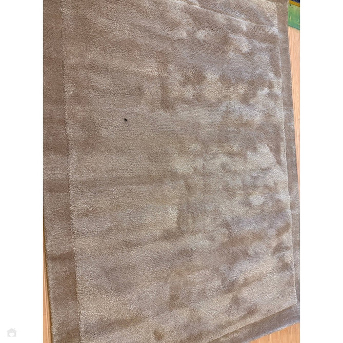 Rise Modern Plain Hi-Low Border Tonal Shimmer Hand-Carved High-Density Heavyweight Wool & Viscose Blend Sand Rug-Asiatic Carpets-Rug Love - The Most Loved Rug Store