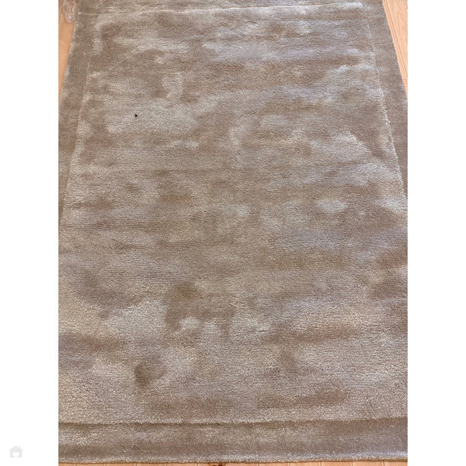 Rise Modern Plain Hi-Low Border Tonal Shimmer Hand-Carved High-Density Heavyweight Wool & Viscose Blend Sand Rug-Asiatic Carpets-Rug Love - The Most Loved Rug Store