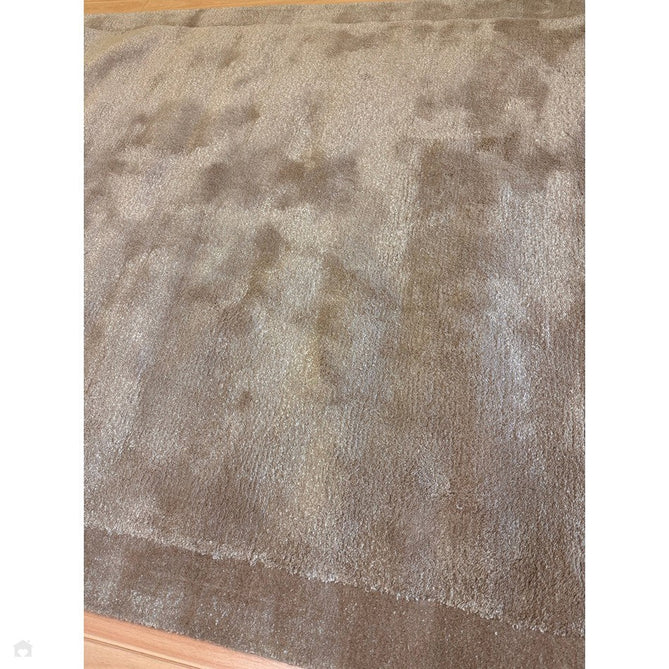 Rise Modern Plain Hi-Low Border Tonal Shimmer Hand-Carved High-Density Heavyweight Wool & Viscose Blend Sand Rug-Asiatic Carpets-Rug Love - The Most Loved Rug Store