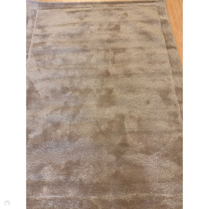 Rise Modern Plain Hi-Low Border Tonal Shimmer Hand-Carved High-Density Heavyweight Wool & Viscose Blend Sand Rug-Asiatic Carpets-Rug Love - The Most Loved Rug Store