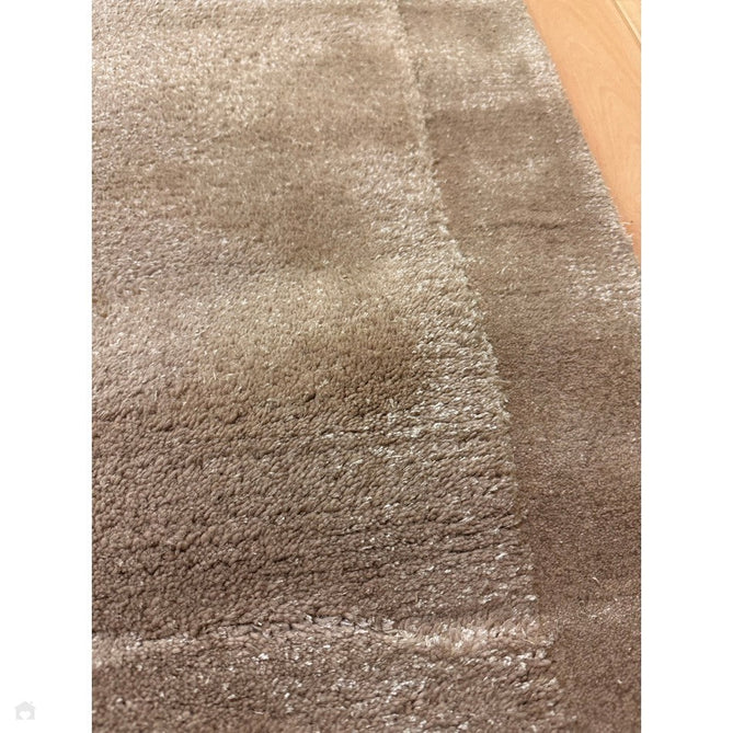 Rise Modern Plain Hi-Low Border Tonal Shimmer Hand-Carved High-Density Heavyweight Wool & Viscose Blend Sand Rug-Asiatic Carpets-Rug Love - The Most Loved Rug Store