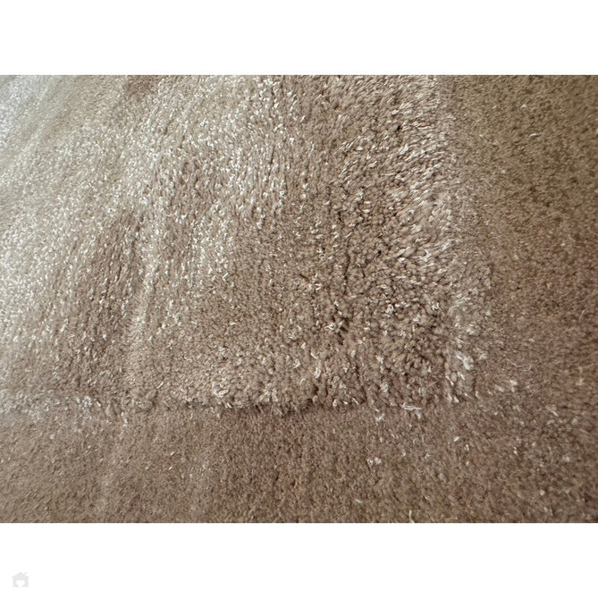 Rise Modern Plain Hi-Low Border Tonal Shimmer Hand-Carved High-Density Heavyweight Wool & Viscose Blend Sand Rug-Asiatic Carpets-Rug Love - The Most Loved Rug Store