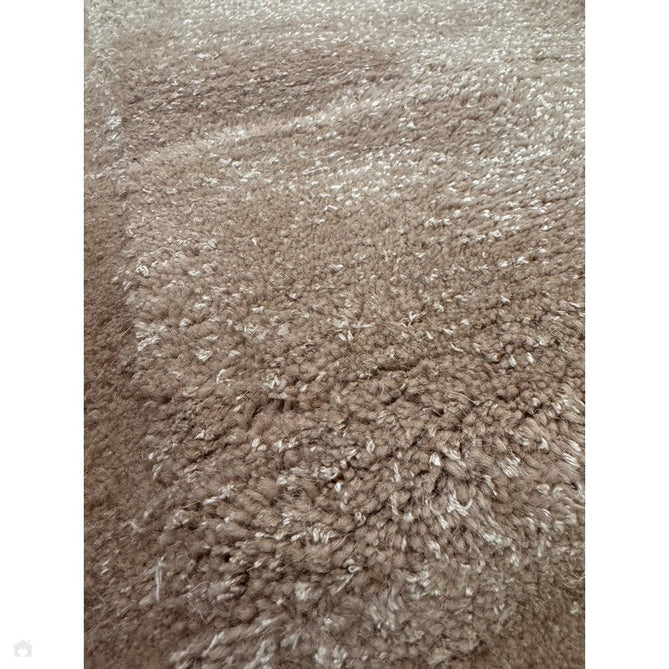 Rise Modern Plain Hi-Low Border Tonal Shimmer Hand-Carved High-Density Heavyweight Wool & Viscose Blend Sand Rug-Asiatic Carpets-Rug Love - The Most Loved Rug Store