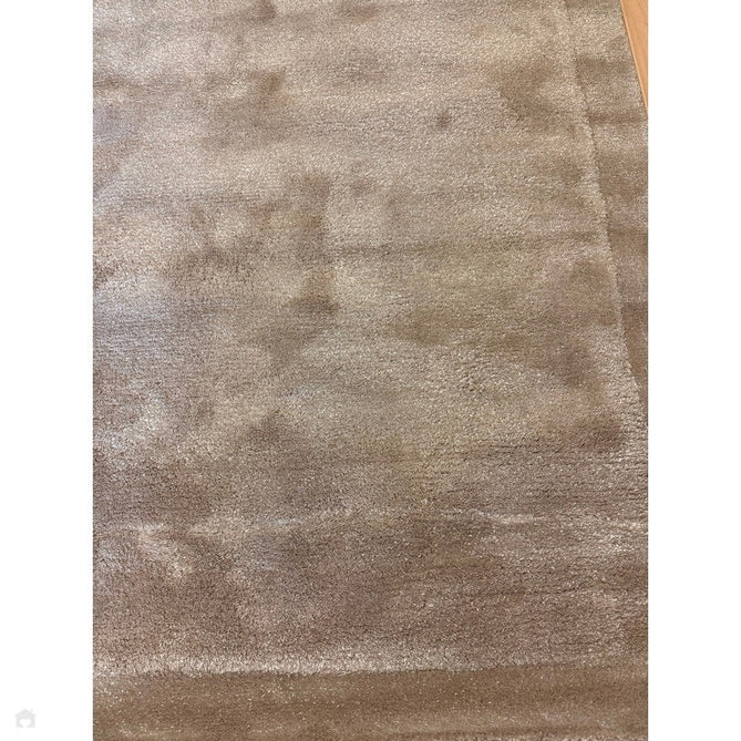 Rise Modern Plain Hi-Low Border Tonal Shimmer Hand-Carved High-Density Heavyweight Wool & Viscose Blend Sand Rug-Asiatic Carpets-Rug Love - The Most Loved Rug Store