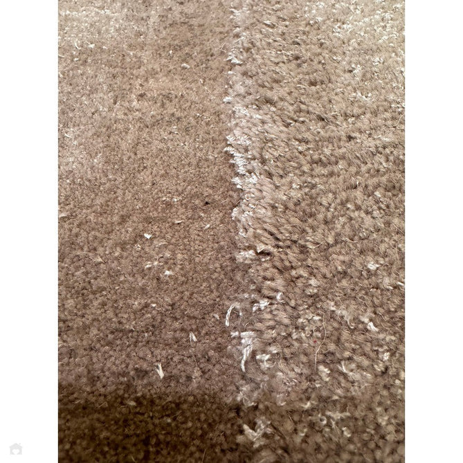 Rise Modern Plain Hi-Low Border Tonal Shimmer Hand-Carved High-Density Heavyweight Wool & Viscose Blend Sand Rug-Asiatic Carpets-Rug Love - The Most Loved Rug Store