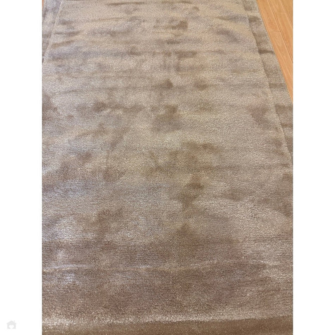 Rise Modern Plain Hi-Low Border Tonal Shimmer Hand-Carved High-Density Heavyweight Wool & Viscose Blend Sand Rug-Asiatic Carpets-Rug Love - The Most Loved Rug Store