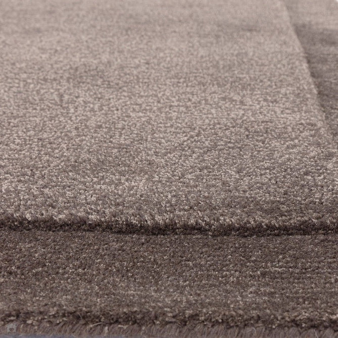 Rise Modern Plain Shimmer Hand-Carved High-Density Heavyweight Hi-Low Border Wool&Viscose Charcoal Grey Rug-Asiatic Carpets-Rug Love - The Most Loved Rug Store