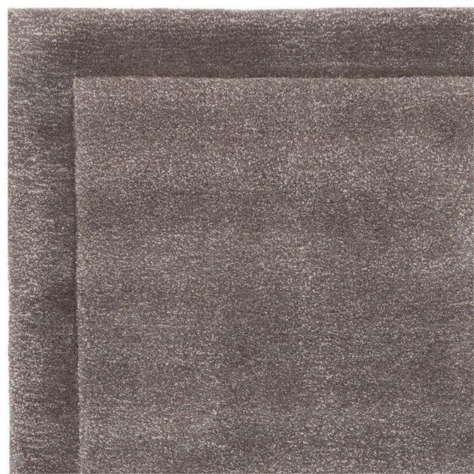 Rise Modern Plain Shimmer Hand-Carved High-Density Heavyweight Hi-Low Border Wool&Viscose Charcoal Grey Rug-Asiatic Carpets-Rug Love - The Most Loved Rug Store