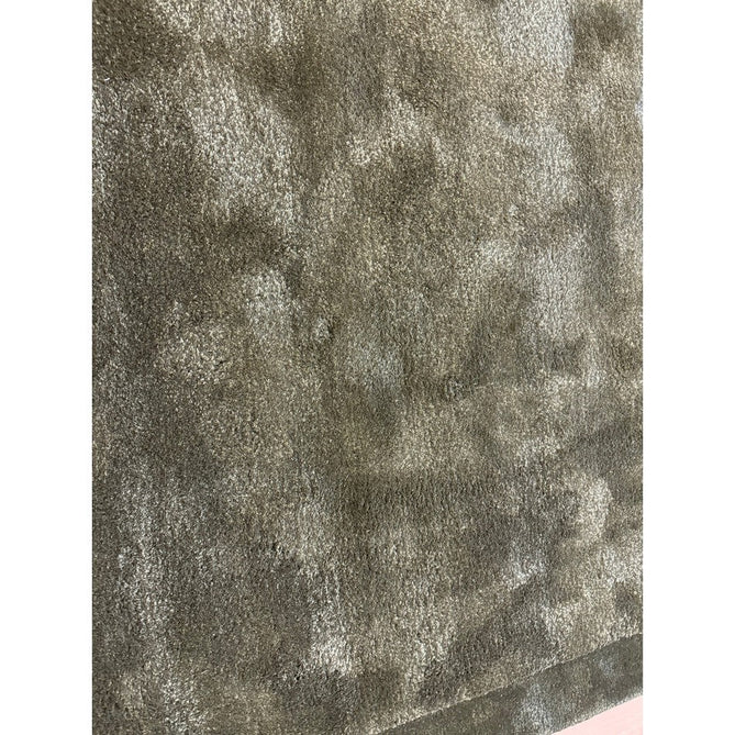 Rise Modern Plain Shimmer Hand-Carved High-Density Heavyweight Hi-Low Border Wool&Viscose Olive Rug-Asiatic Carpets-Rug Love - The Most Loved Rug Store