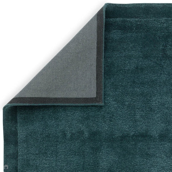 Rise Modern Plain Shimmer Hand-Carved High-Density Heavyweight Hi-Low Border Wool&Viscose Teal Rug-Asiatic Carpets-Rug Love - The Most Loved Rug Store