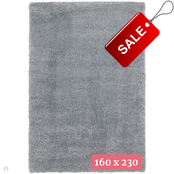 Ritchie Plush Soft Chunky Yarn Plain Polypropylene Shaggy Duck Egg Rug 160x230 cm-Shop Returns-Rug Love - The Most Loved Rug Store