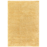 Ritchie Plush Soft Chunky Yarn Plain Polypropylene Shaggy Yellow Rug