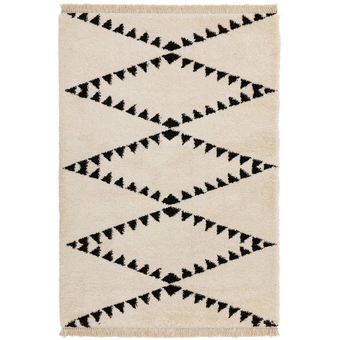 Rocco RC03 Modern Moroccan Berber Soft Plush Boho Shaggy Cream Rug-Asiatic Carpets-Rug Love - The Most Loved Rug Store