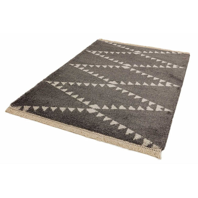 Rocco RC04 Modern Moroccan Berber Soft Plush Boho Shaggy Charcoal Grey Rug-Asiatic Carpets-Rug Love - The Most Loved Rug Store