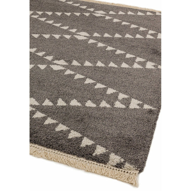 Rocco RC04 Modern Moroccan Berber Soft Plush Boho Shaggy Charcoal Grey Rug-Asiatic Carpets-Rug Love - The Most Loved Rug Store